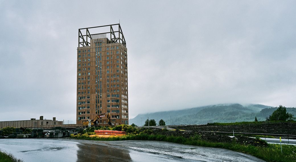 hochhaus mjostarnet gebaut aus dem nachhaltigen baustoff holz