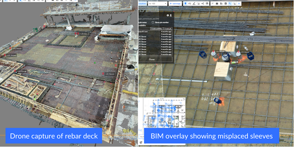 Drone Capture vs. BIM overlay