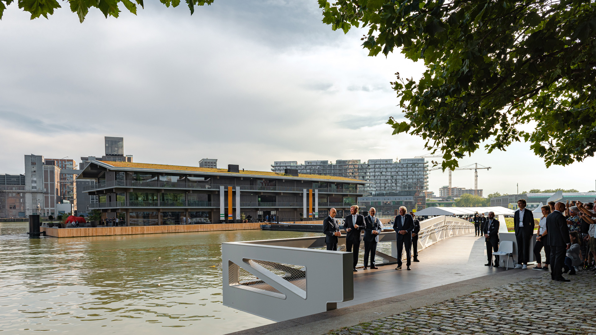 The Opening Ceremony of Floating Office Rotterdam, photo by Sebastian van Damme